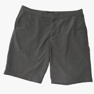 Travis Mathew Men’s Twill Shorts Proceed With Caution Golf Casual Size 38 Gray